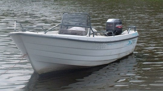 Consoleboot Visboot Terhi Nordic 6020C, Watersport en Boten, Ophalen, Overige merken, Kunststof, Gebruikt