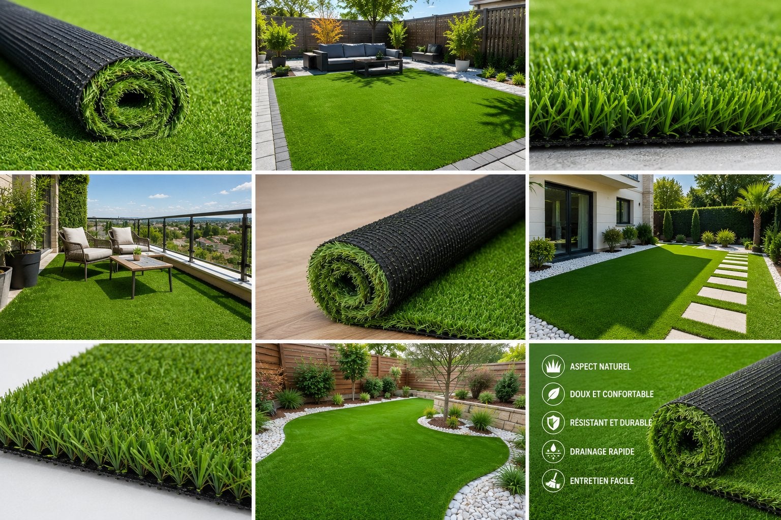 Gazon artificiel, Jardin & Terrasse, Enlèvement ou Envoi, Neuf, Gazon artificiel