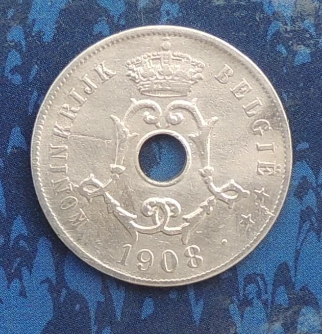 1908 25 centimen NL, Envoi, Métal, Monnaie en vrac