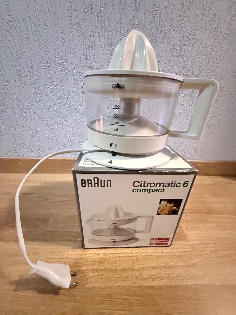 Vintage Braun Citromatic 6 Compact MPZ 6, Ophalen of Verzenden, Zo goed als nieuw, Elektrisch, Citruspers