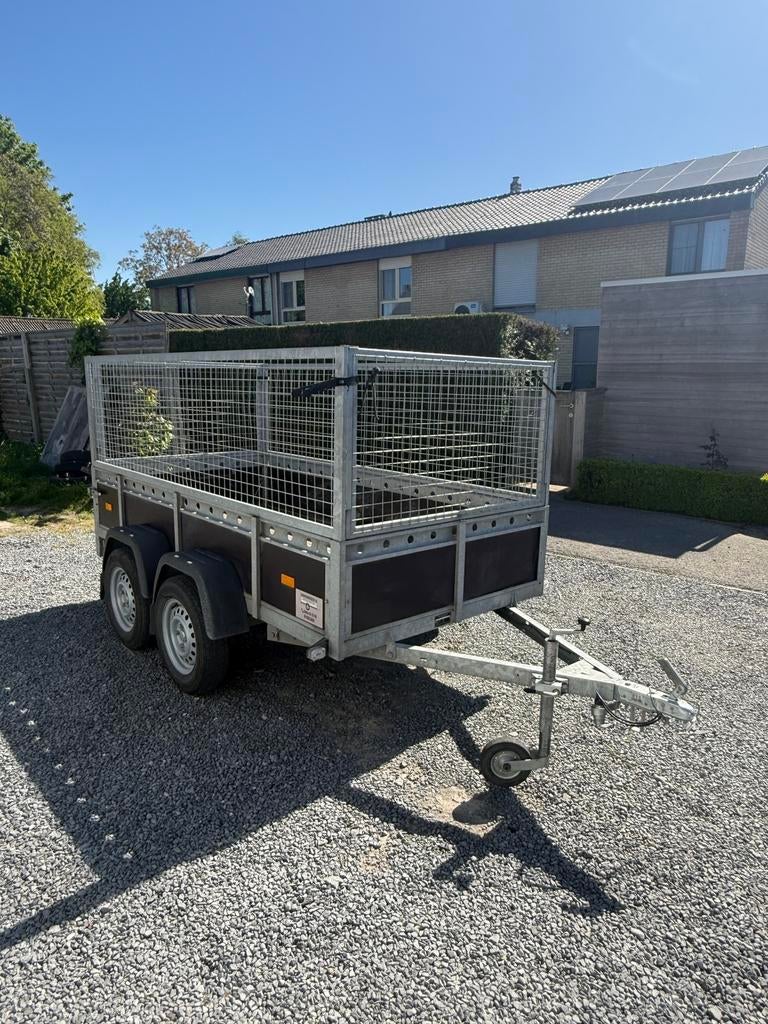 Remorque à double essieu 260x130, Autos : Divers, Remorques, Enlèvement, Comme neuf