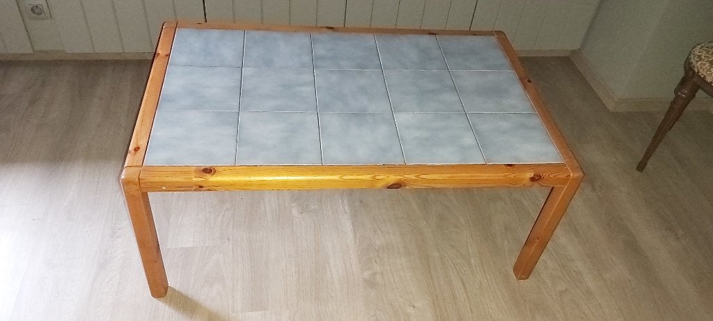 gratis salontafel met tegels, Huis en Inrichting, Ophalen, Gebruikt, 50 tot 100 cm, 100 tot 150 cm