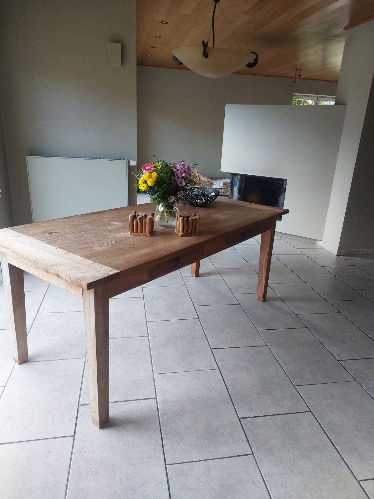 Tafel in teak, Ophalen, Gebruikt