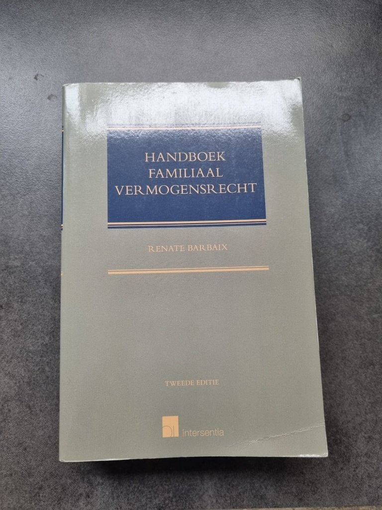 Handboek Familiaal vermogensrecht, Boeken, Overige vakken, Nieuw, Overige niveaus, Intersentia