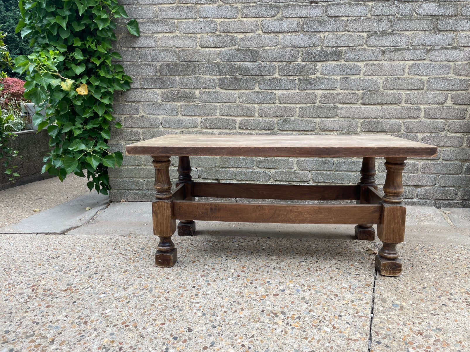 Vintage Houten salontafel, Ophalen, Zo goed als nieuw