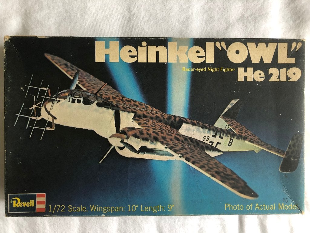 Revell Heinkel He 219 Hibou 1-72, Revell, Enlèvement, Utilisé, 1:72 à 1:144