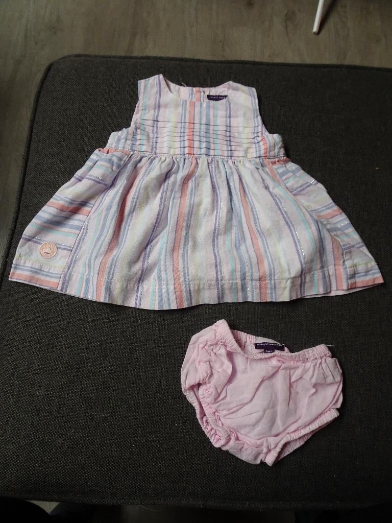 Pastel jurk + bloomers (Sergent Major) Maat 59 - 3 maand, Kinderen en Baby's, Meisje, Ophalen of Verzenden, Zo goed als nieuw