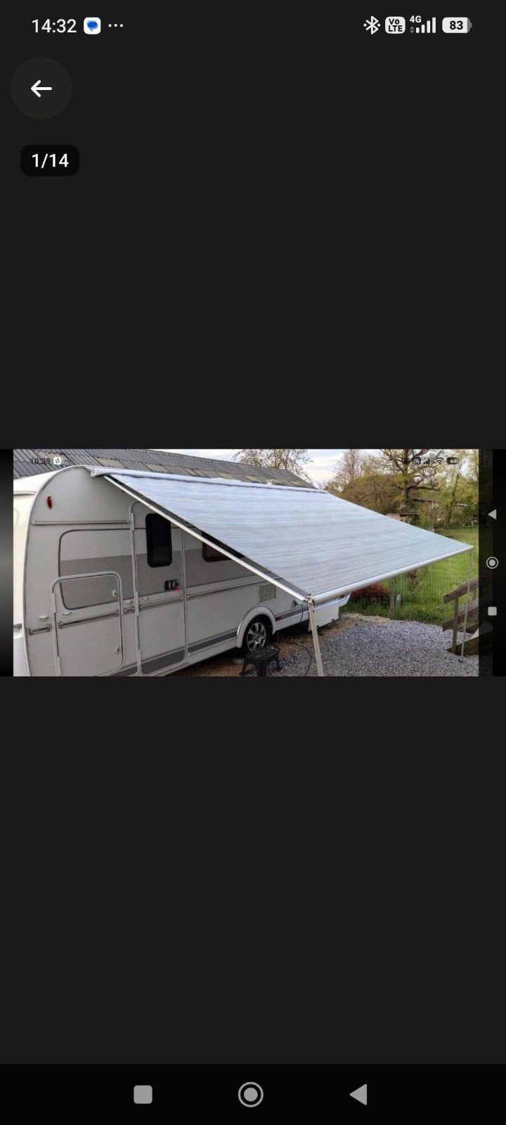 Fiamma caravanstore XL 410 Gris + Auvent zip complet + Tapis, Enlèvement, Comme neuf