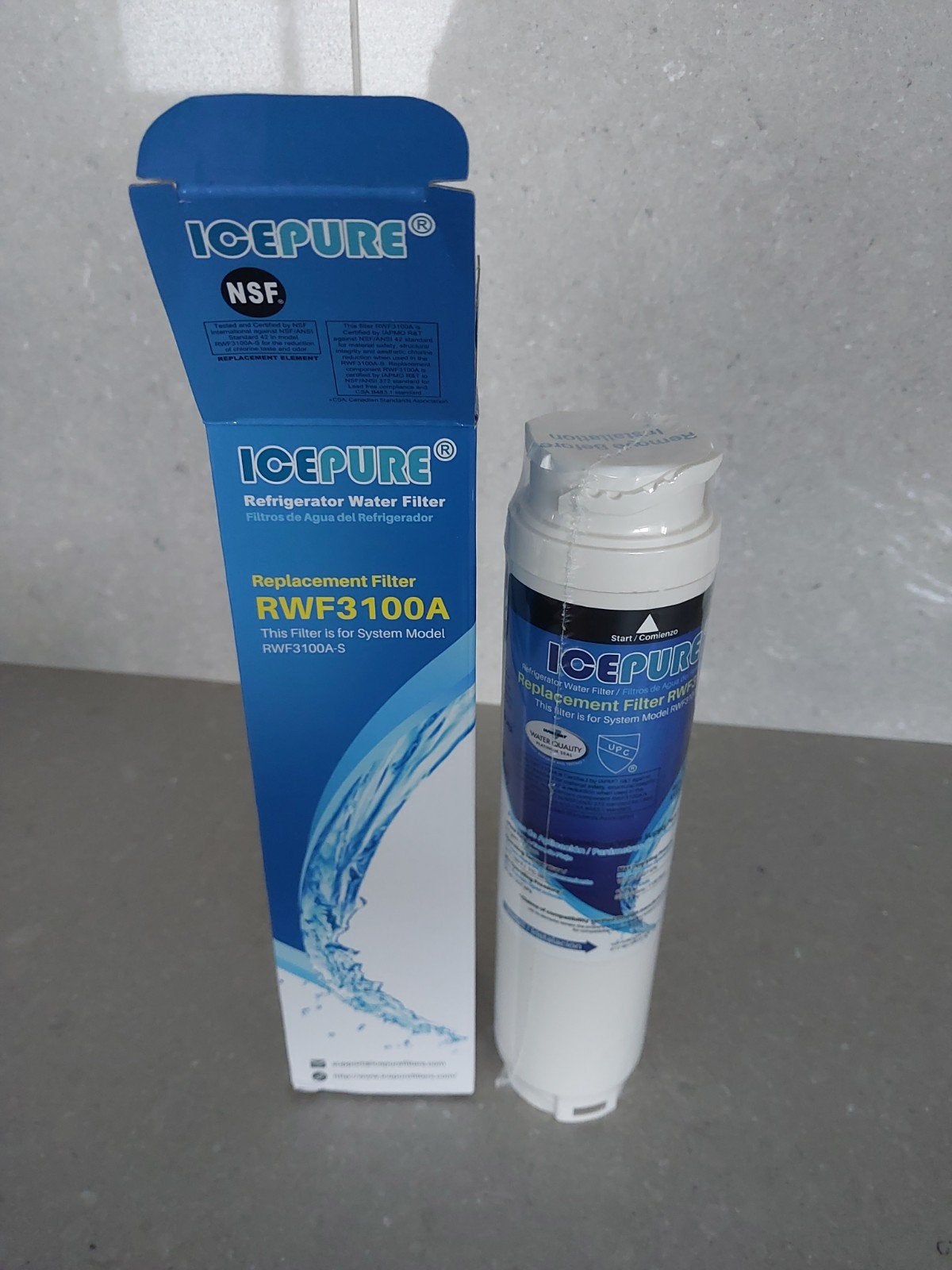waterfilter, Ophalen, Nieuw