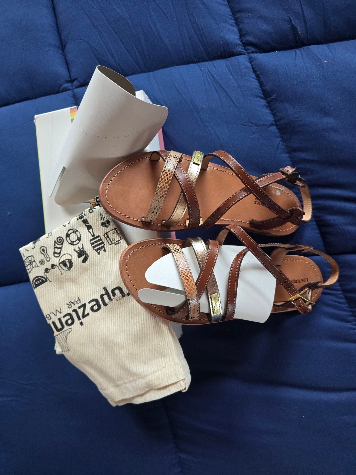 Sandalen van het merk Les Tropéziennes., Kleding | Dames, Riemen en Ceinturen, Ophalen of Verzenden, Nieuw, Echt leder