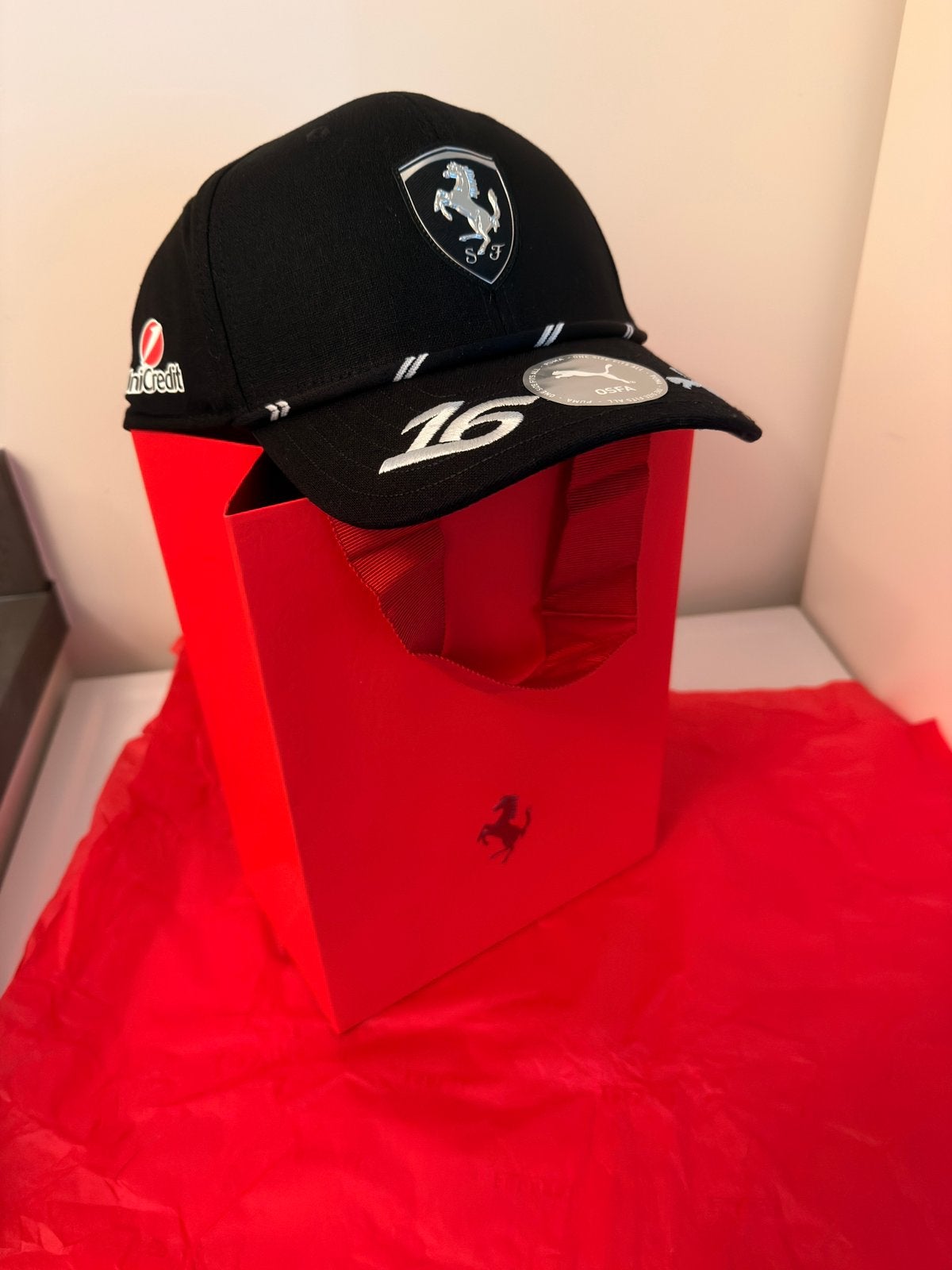 Casquette Charles Leclerc Ferrari F1 limitée - GP Singapour, Enlèvement, Neuf, One size fits all, Casquette