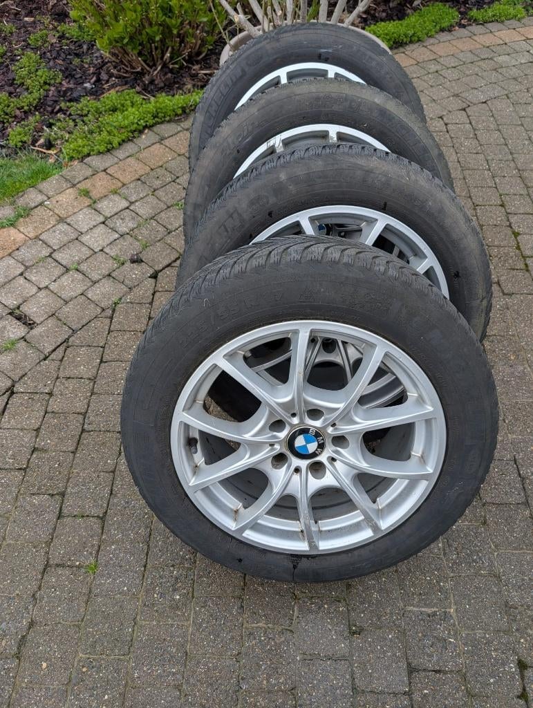 BMW 17” velgen + Michelin winterbanden 225/55 R17, Auto-onderdelen, Banden en Velgen, Ophalen, Gebruikt, Velg(en), 17 inch