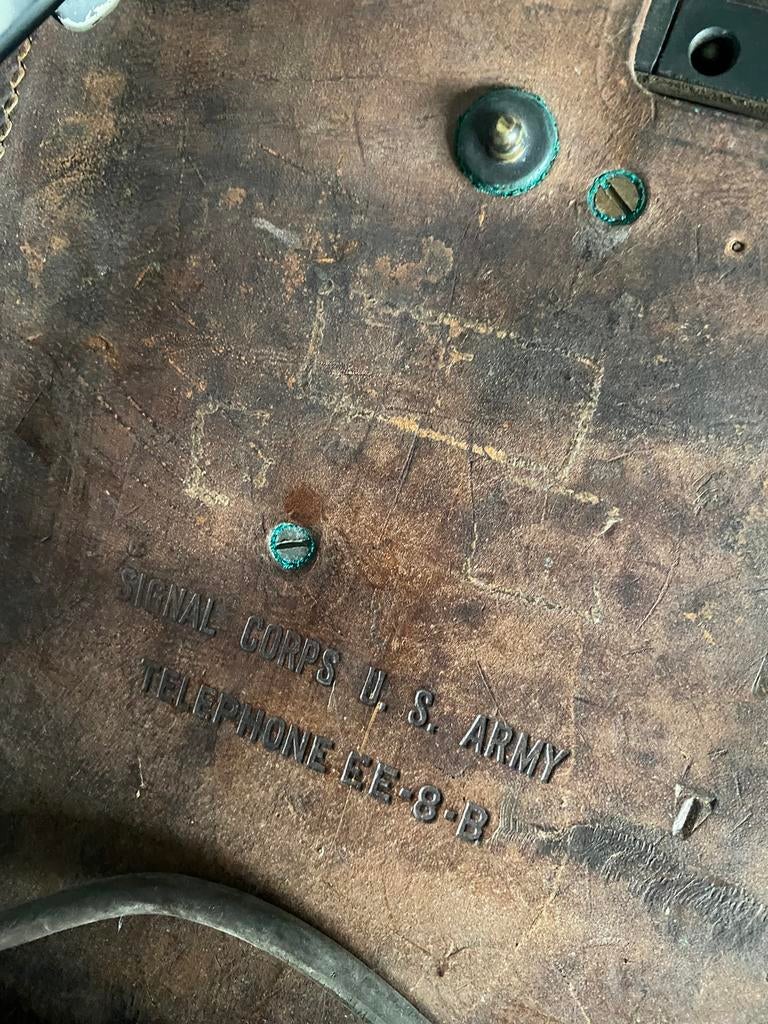 Telephone EE - 8 - B us army, Verzamelen, Ophalen, Landmacht, Embleem of Badge