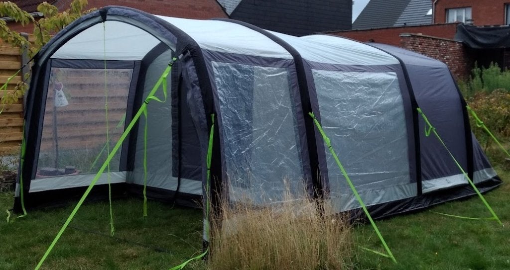 Kampa Hayling 4 air pro, Caravans en Kamperen, Ophalen, Gebruikt, Tot en met 4