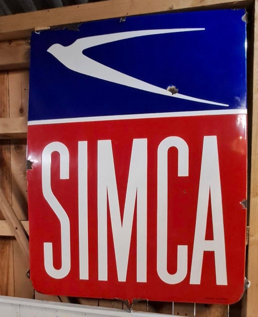 Emaille bord Simca, Verzamelen, Ophalen