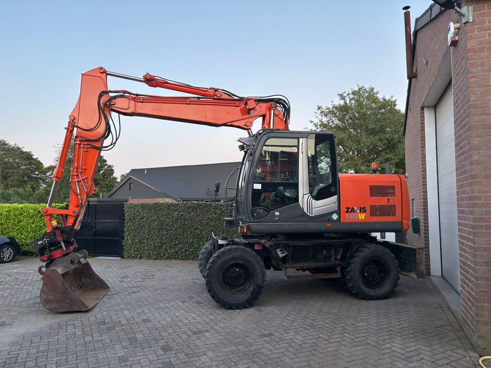 Hitachi ZX140W-3 Mobiele kraan graafmachine Rototilt!, Zakelijke goederen, Ophalen, Graafmachine