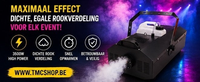 Nieuwe First Class 3500W Rookmachine met Dmx & Draadloze, Ophalen of Verzenden, Nieuw, Licht, Geluidgestuurd