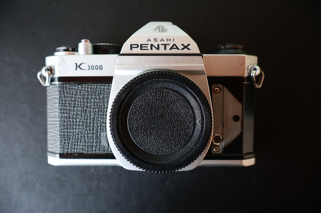 Pentax K1000 + chinon 70-210 mm f3.8 + pk 2x converter, Ophalen of Verzenden, Gebruikt, Spiegelreflex, Pentax