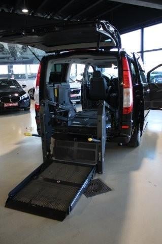 Mercedes-Benz Viano 2.2 CDI rolstoellift en zetellift RV,6pl, Cuir, Achat, Entreprise, Noir