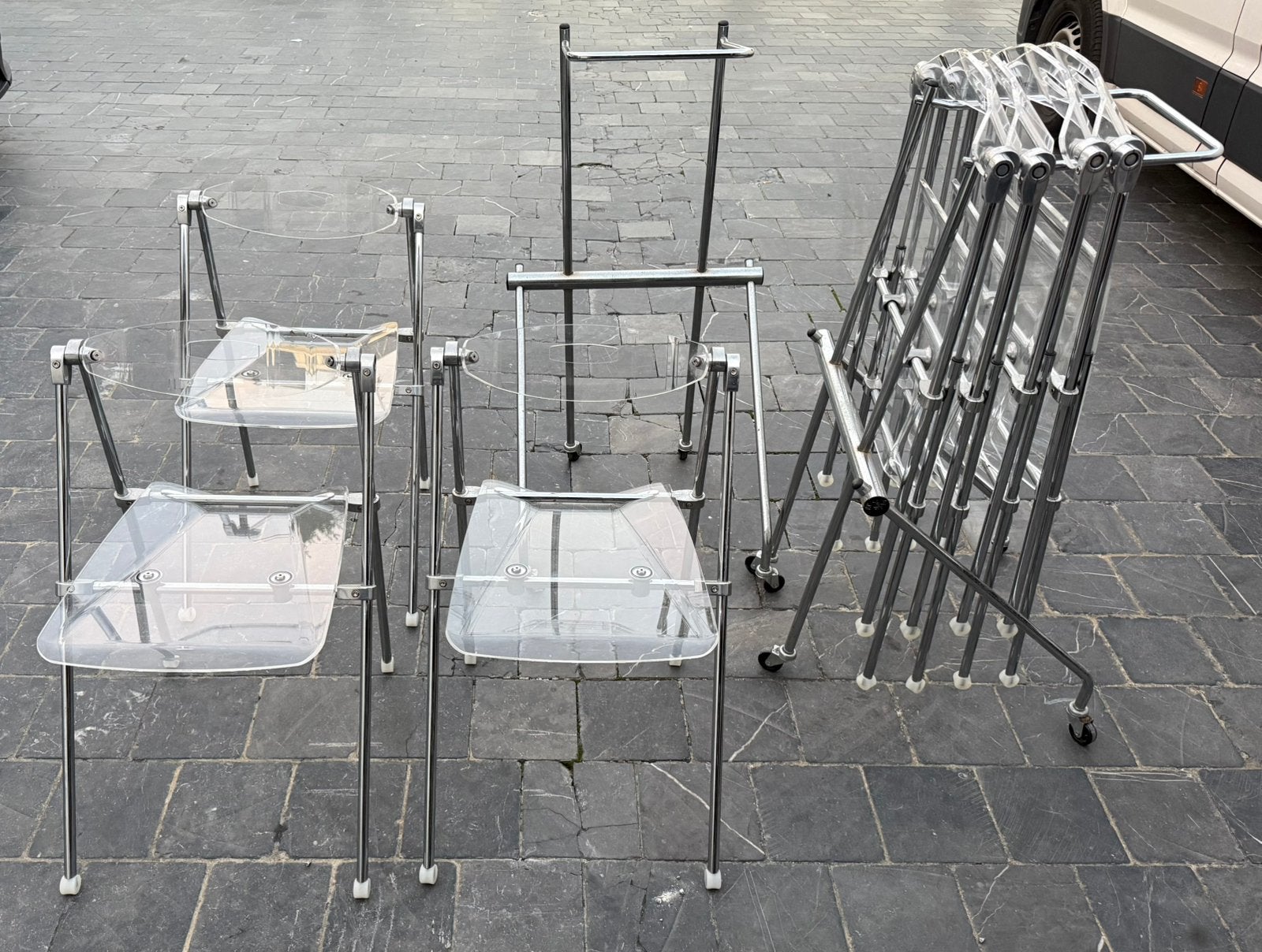 Lot de 7 chaises Castelli, Jardin & Terrasse, Enlèvement, Comme neuf