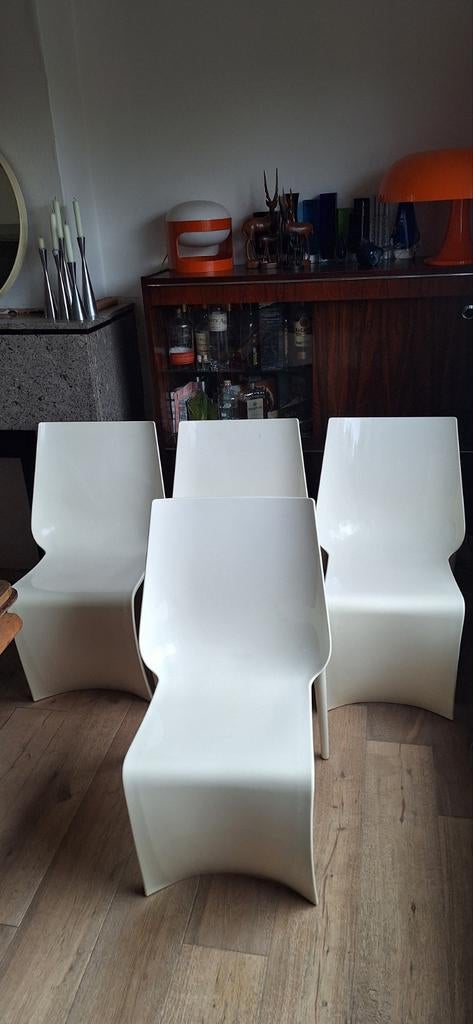 Set van 4 pedrali smart stoelen Italiaans design, Huis en Inrichting, Stoelen, Ophalen, Eén