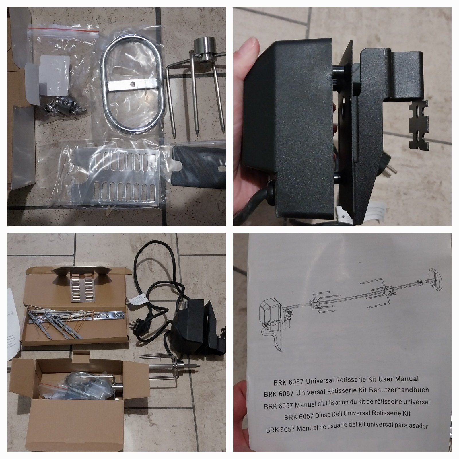Kit tourne-broche / rôtissoire électrique NEUF, Ophalen, Nieuw, Onlyfire