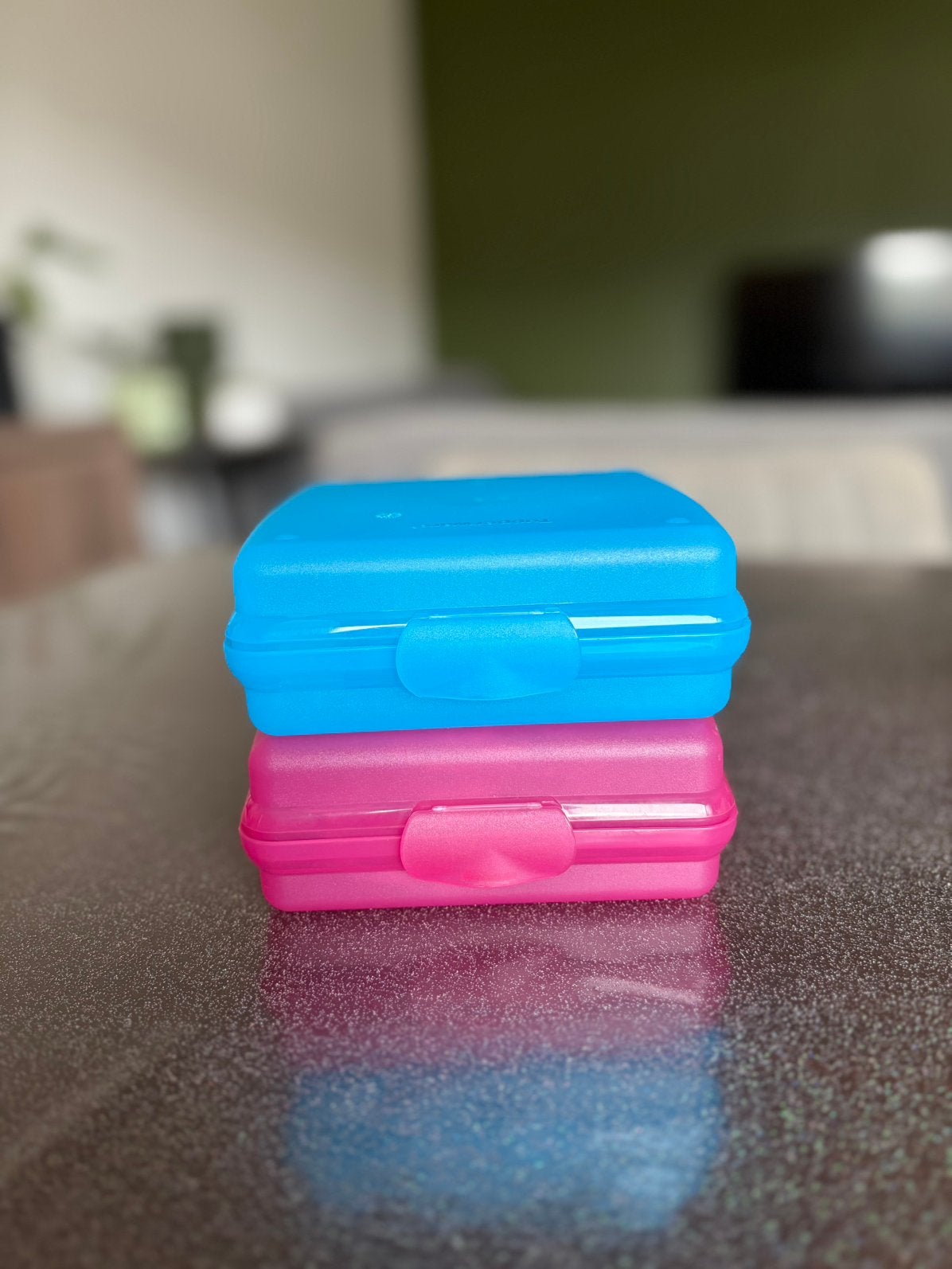 Tupperware boîtes à sandwichs carrée, Enlèvement, Comme neuf