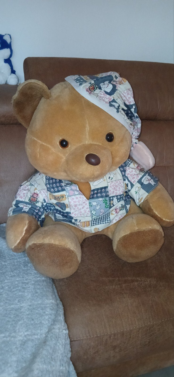 Vintage knuffelbeer, Verzamelen, Beren en Cherished Teddies, Ophalen, Zo goed als nieuw, Stoffen beer