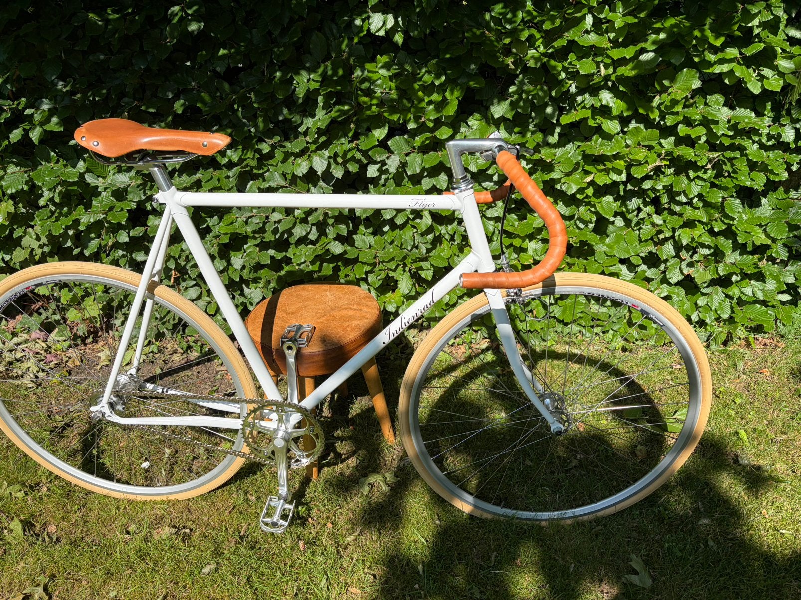 Indienrad Flyer Single Speed, unieke retro fiets, 0km!, Ophalen, Nieuw, Terugtraprem, Overige merken