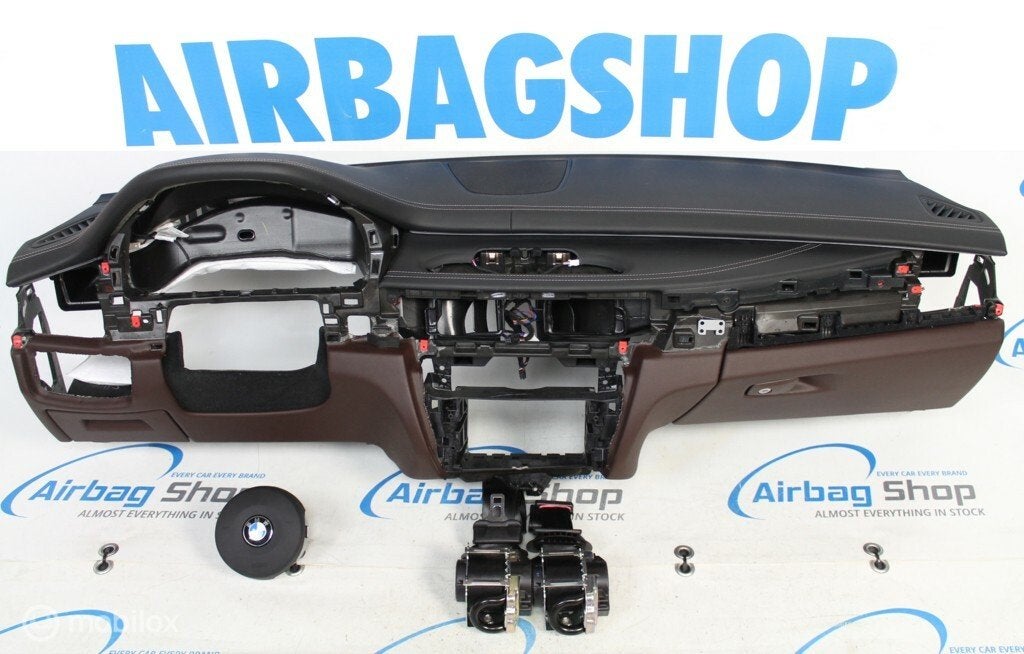 Airbag set - Dashboard M leer zwart bruin HUD BMW X5 F15, Auto-onderdelen, Gebruikt, Ophalen of Verzenden