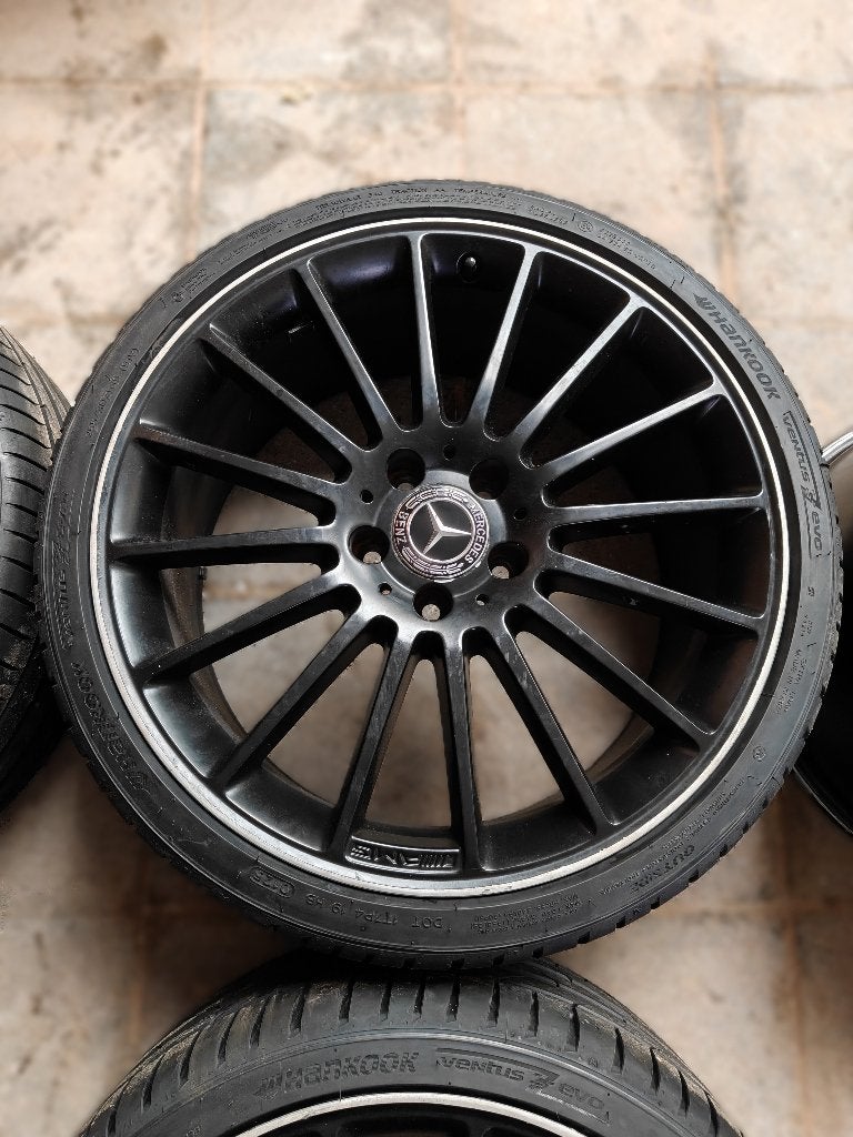 Originele C63 AMG W204 - 19 inch - multispoke velgen, Auto-onderdelen, Banden en Velgen, Banden en Velgen, Zomerbanden, 19 inch