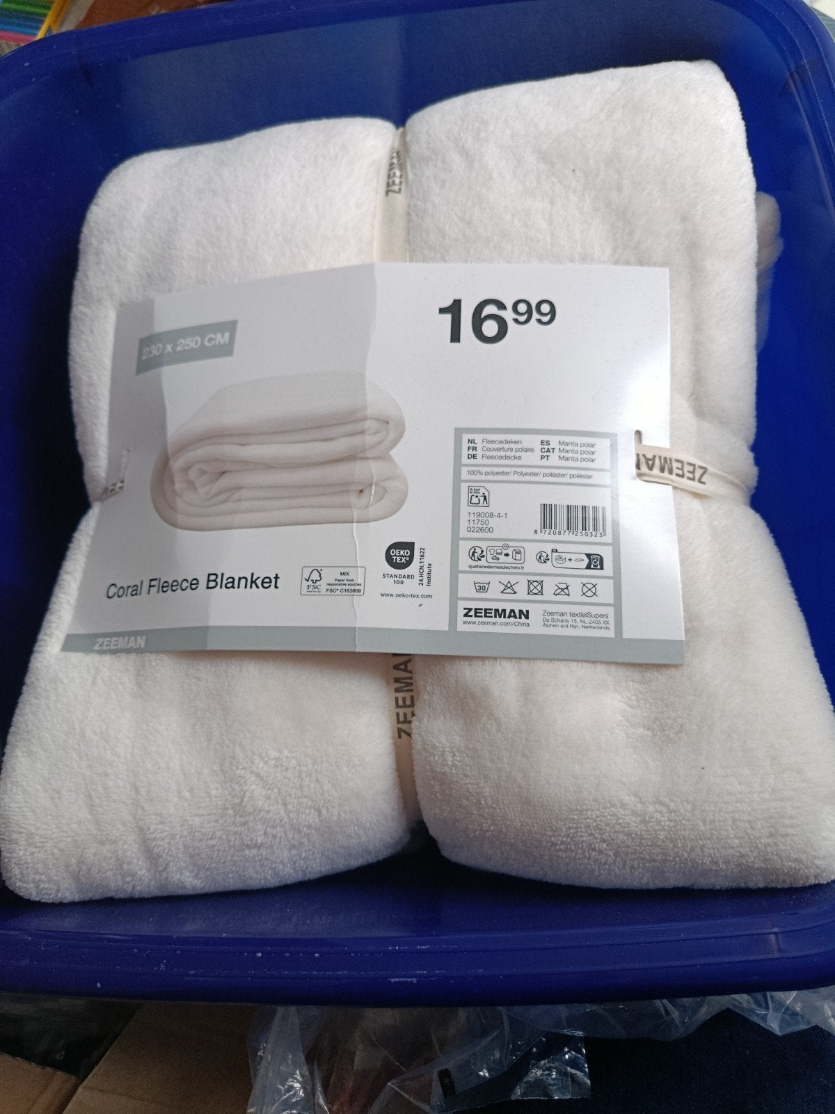 Fleece, Neuf, Enlèvement ou Envoi, Lavable, Blanc