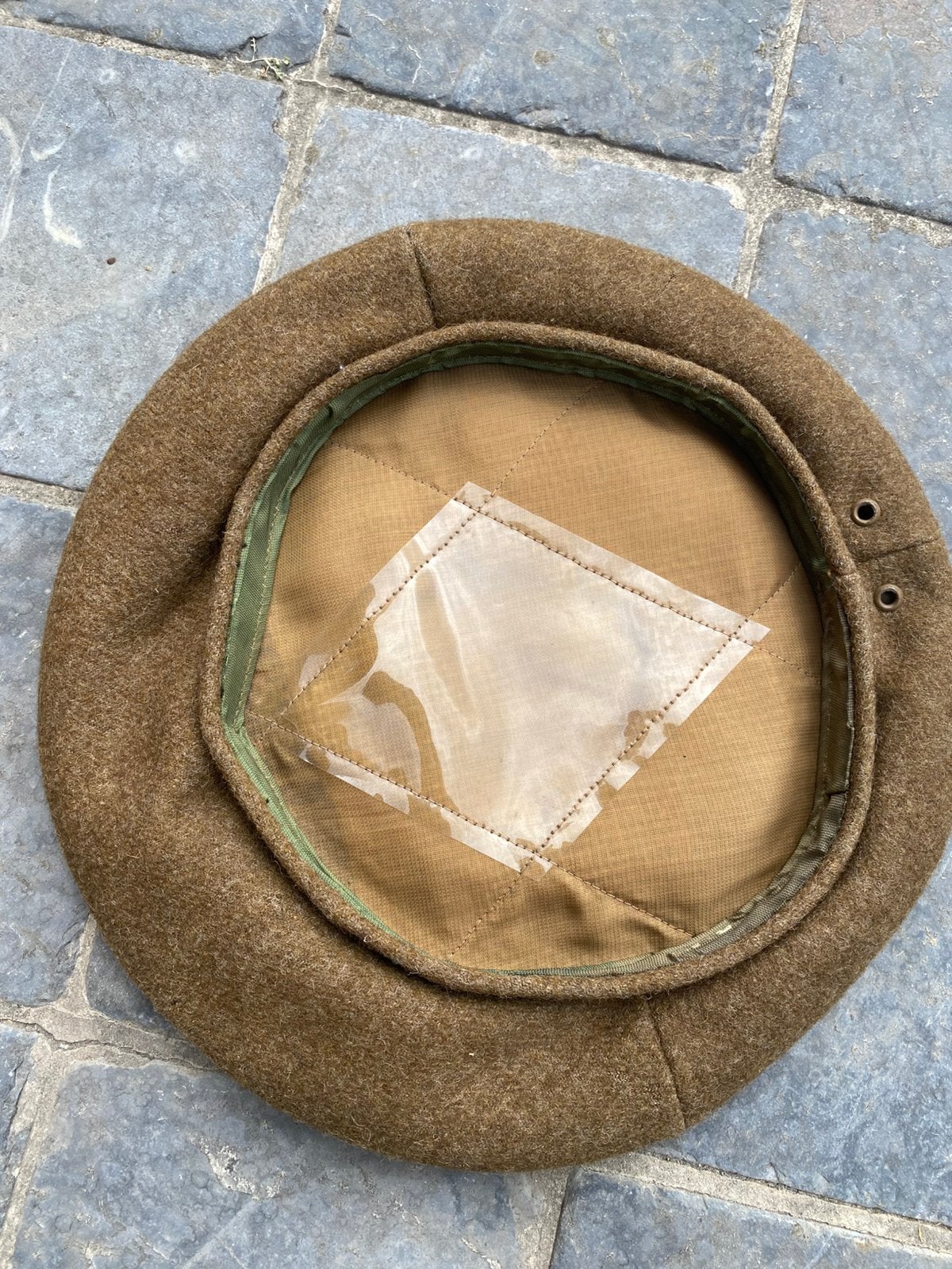 Baret Belgische vrijwilliger WO2, Verzamelen, Verzenden, Landmacht, Helm of Baret