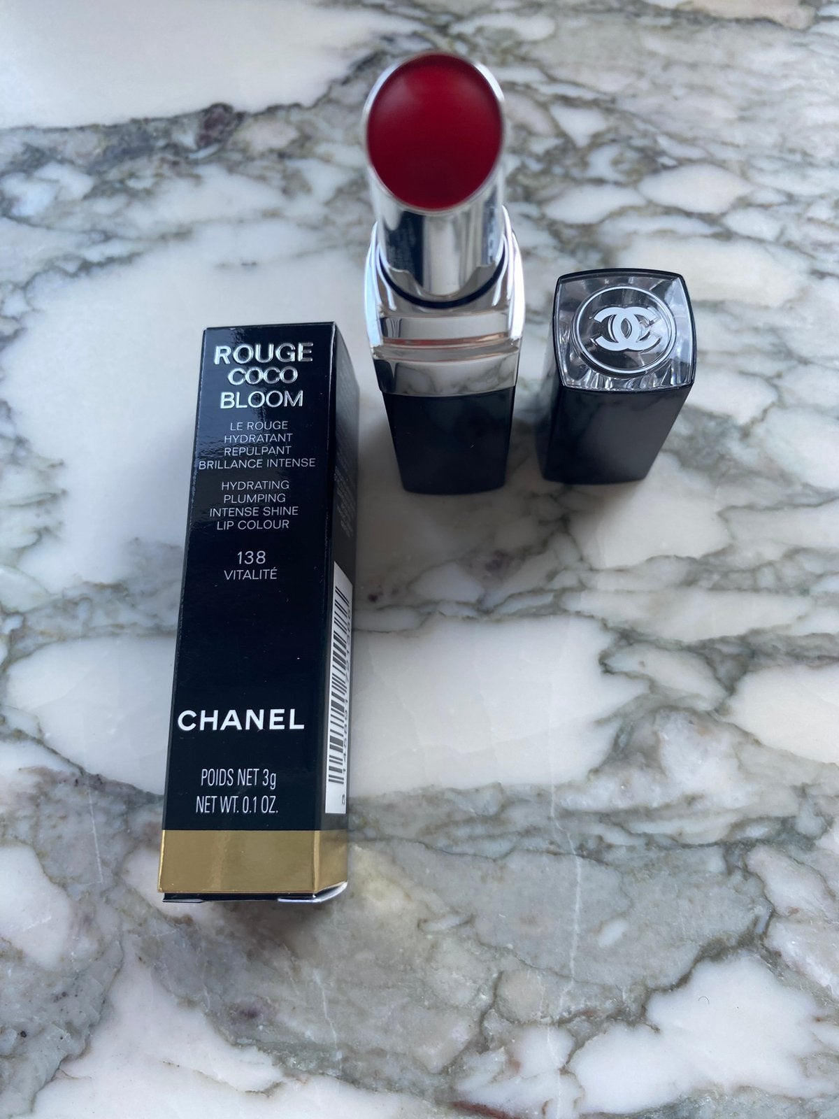 Chanel rouge coco bloom lippenstift - kleur 138, Handtassen en Accessoires, Lippen, Nieuw, Ophalen of Verzenden, Make-up
