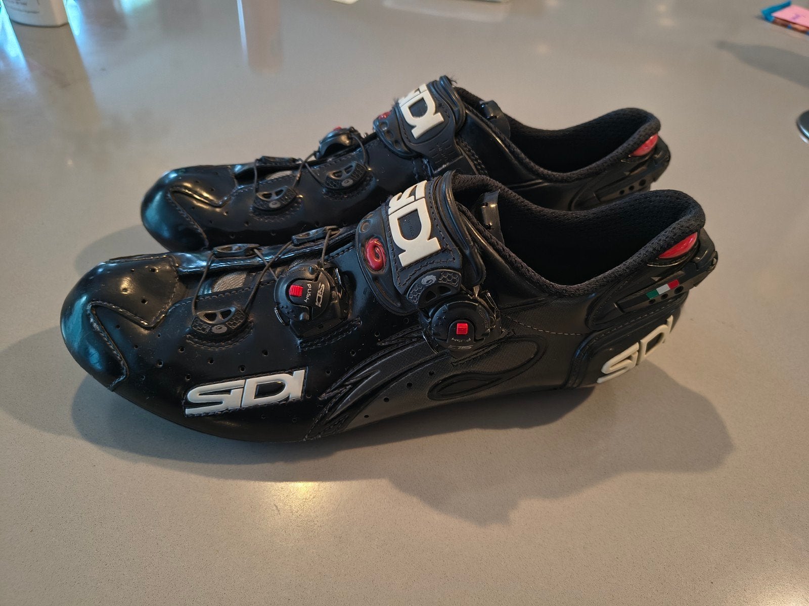 SIDI Wire 2 Zwart Carbon maat 44 racefietsschoenen, Fietsen en Brommers, Ophalen, Gebruikt, Heren, Schoenen