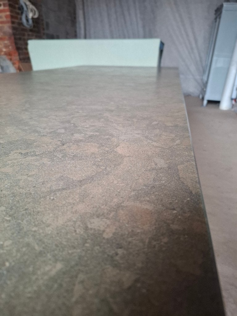 Natuursteen tafel 280 cm, Ophalen, Gebruikt, 100 tot 150 cm, 200 cm of meer