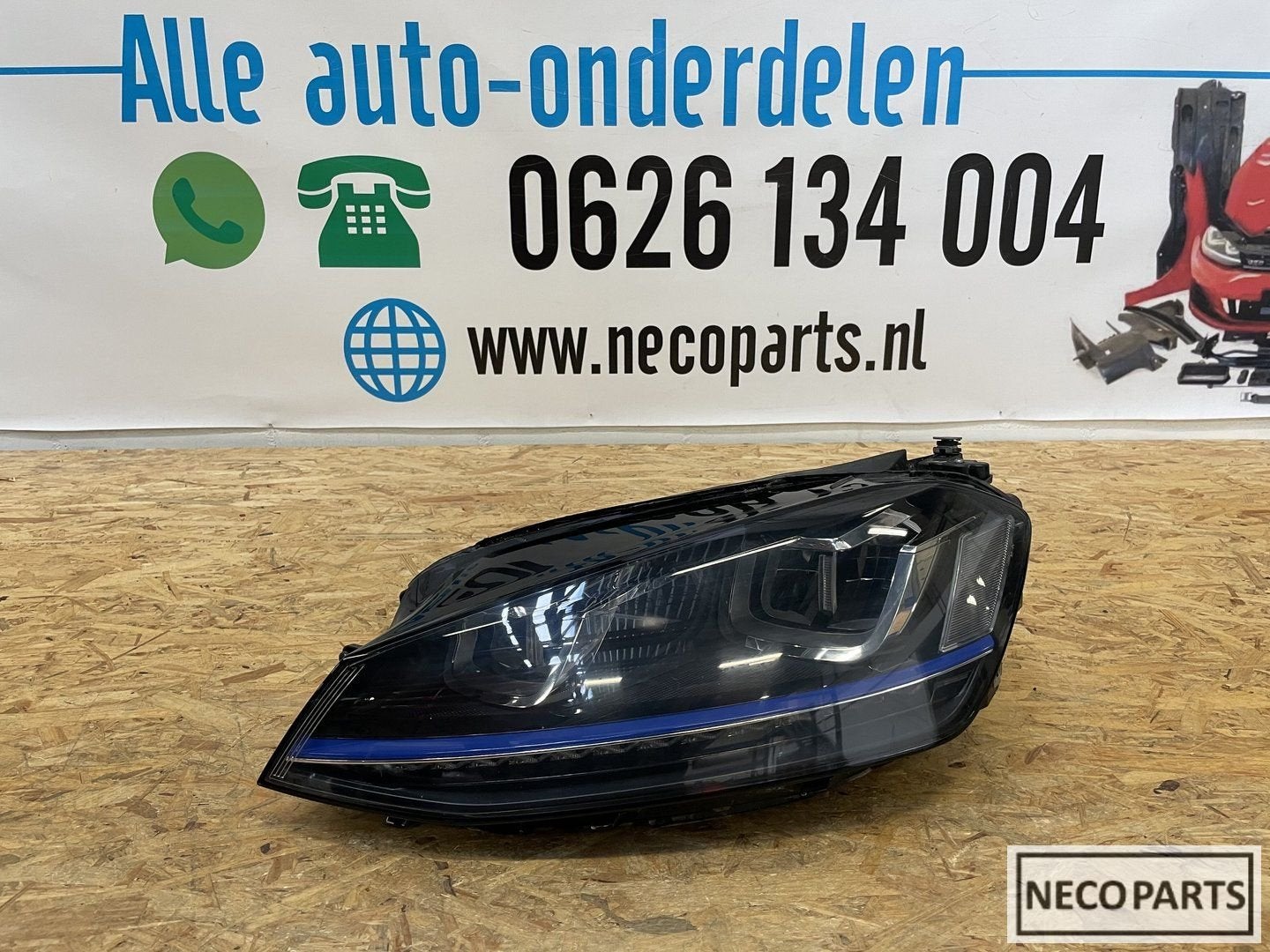 VW GOLF 7 GTE VOL LED KOPLAMP LINKS 5GE941035 GEEN XENON, Gebruikt, -, Volkswagen, -