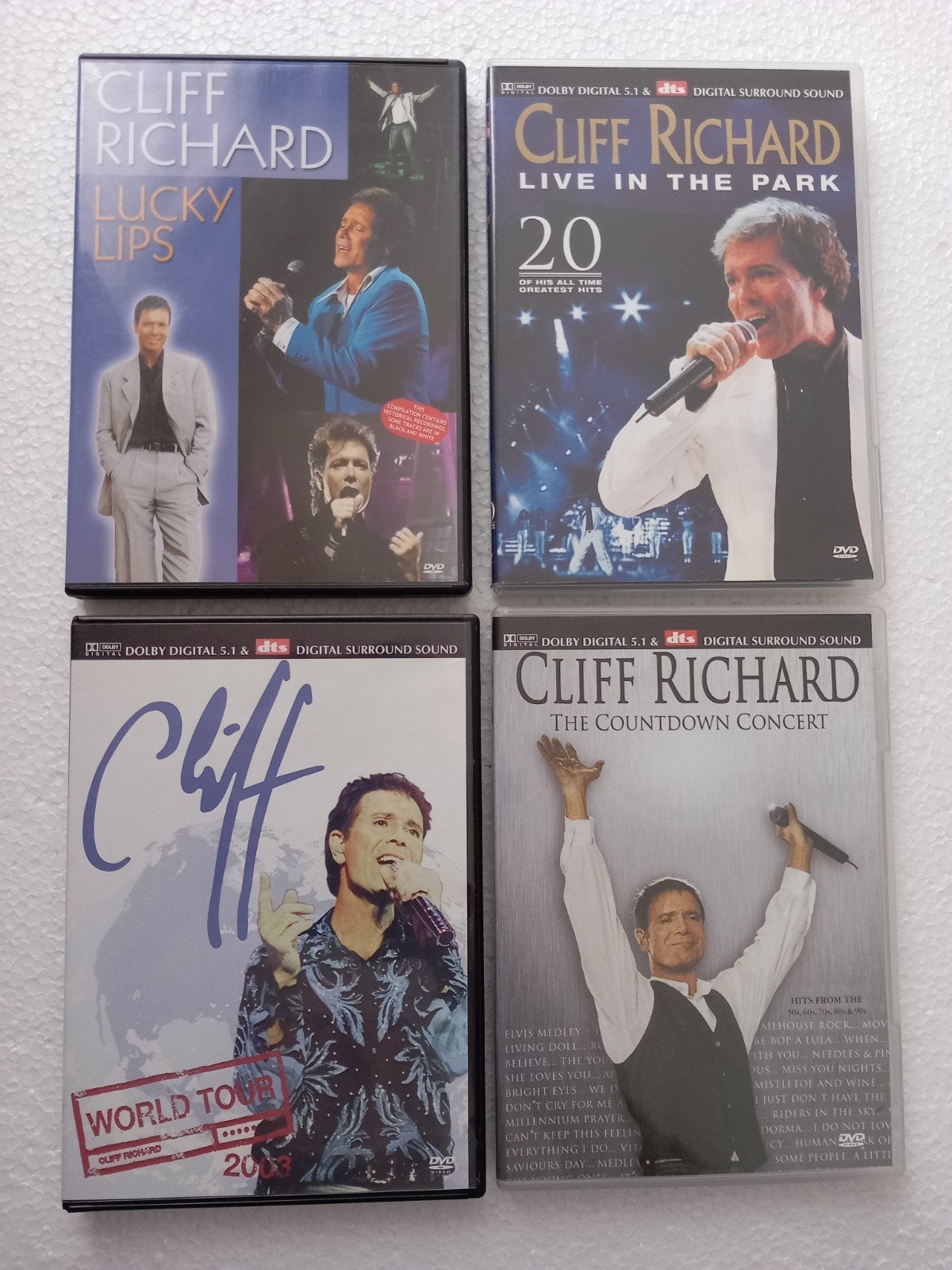 CLIFF RICHARD. (ANGEL) ZELDZAAM OP DVD 4 DVD'S, Ophalen of Verzenden, Verzameling