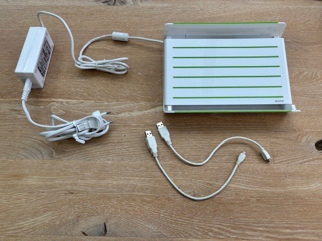 Leitz USB Oplaadstation (multicharger) voor 4 apparaten, Ophalen of Verzenden, Gebruikt