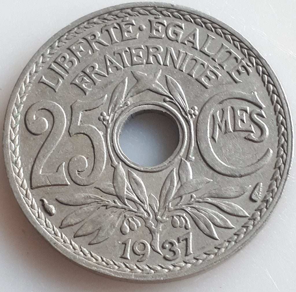 FRANCE/FRANCE/25 CENTIMES 1937 KM 867a SUP/UNC, Enlèvement ou Envoi, France, Monnaie en vrac