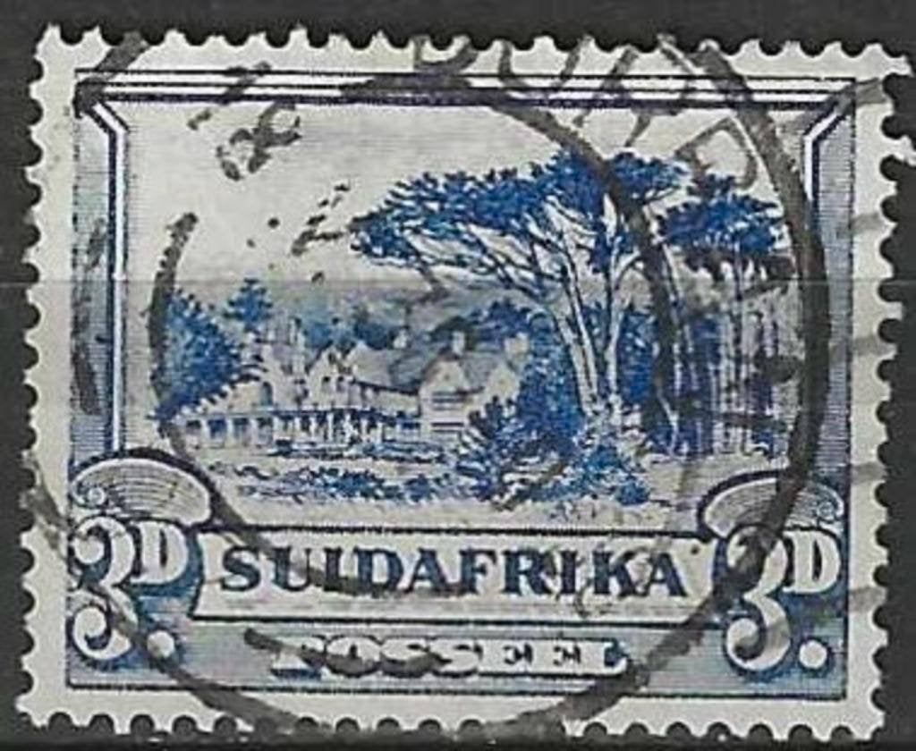 Zuid-Afrika 1933 - Yvert 63 - Groote Schuur (ST), Postzegels en Munten, Postzegels | Afrika, Verzenden, Zuid-Afrika, Gestempeld