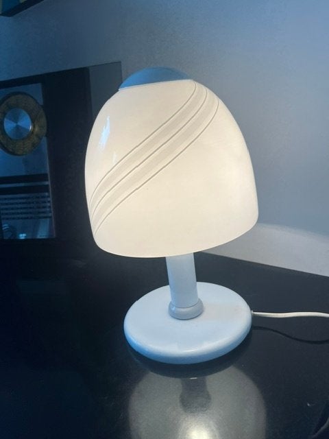 Paar vintage designlampen uit Italië, Antiek en Kunst, Ophalen, Lamp, Glas
