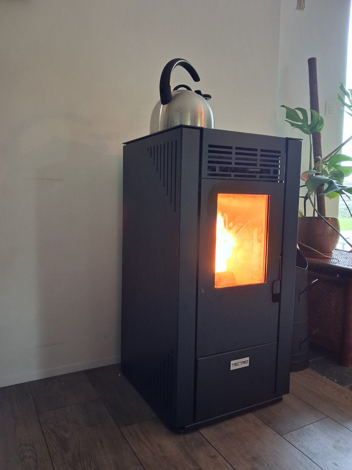 Tectro tbh 570 pelletkachel, Huis en Inrichting, Ophalen, Gebruikt, Vrijstaand, Pelletkachel