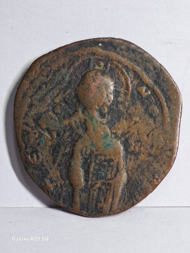 Follis byzantin anonyme Christ debout, Enlèvement ou Envoi, Autres pays, Monnaie en vrac