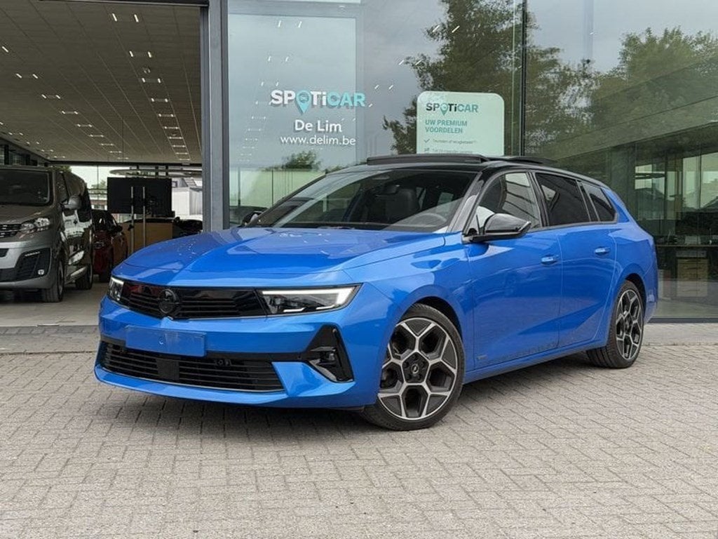 Opel Astra Sports Tourer Ultimate 1.2T Automaat *Navi*Pano*, Auto's, Opel, Automaat, Zwart, Blauw, https://public.car-pass.be/vhr/aacbfc5d-f7b3-4347-bedb-c56c2d81ec53