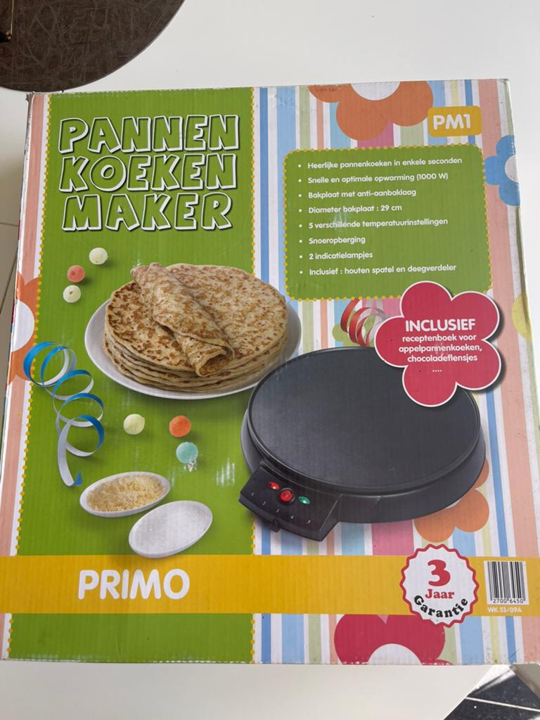 Pannenkoeken maker, Ophalen, Nieuw