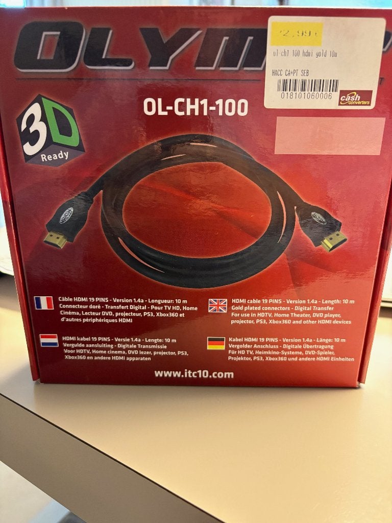 HDMI-kabel 10m, Ophalen of Verzenden, Nieuw, 10 meter of meer, HDMI-kabel