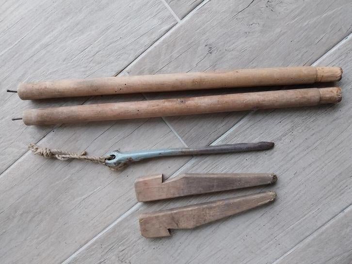 Lot tentstokken haringen wo2 Brits Duits, Ophalen of Verzenden