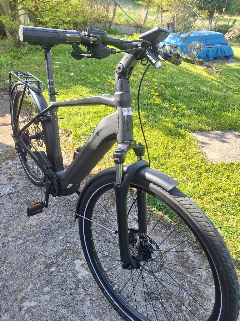 Vélo SCOTT sub ride 20 anthracite 76 km, Vélos & Vélomoteurs, Vélos électriques, Comme neuf, Autres marques, 55 à 59 cm, 50 km par batterie ou plus