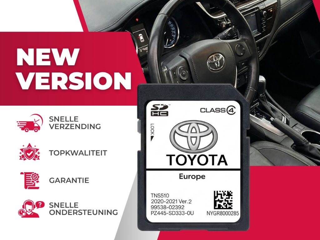Toyota TNS 510 Navigatie SD kaart ✅ 2020-25 EUROPA, Computers en Software, Navigatiesoftware, Verzenden, Nieuw, Landkaarten